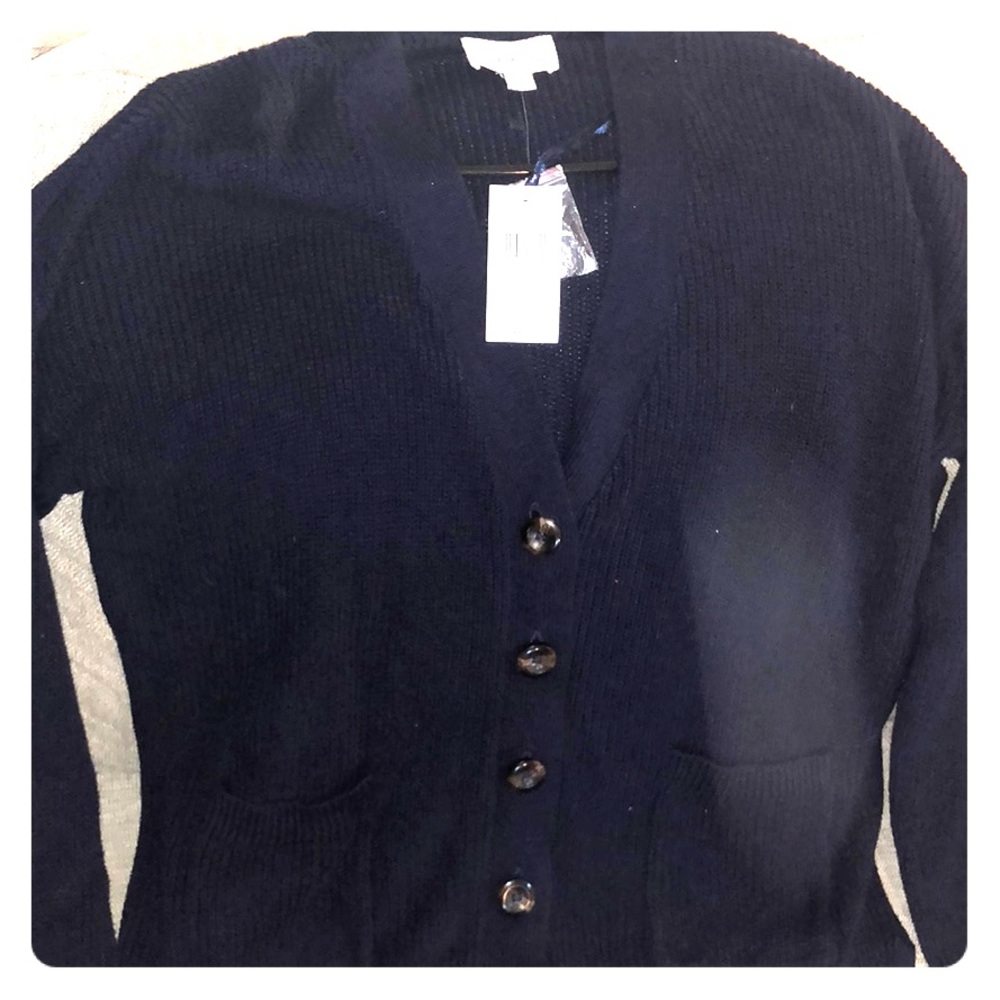 Cloud Chaser Navy Sweater Cardigan NWT